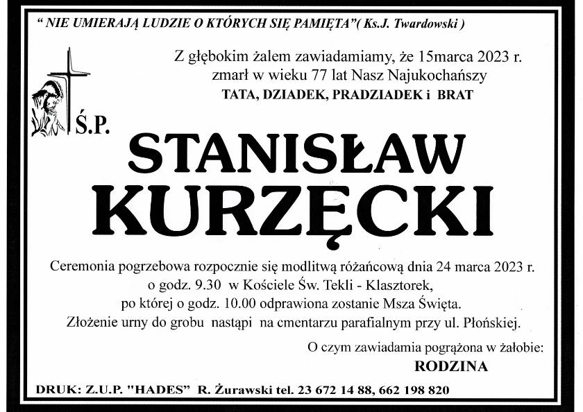 STANISŁAW KURZĘCKI
