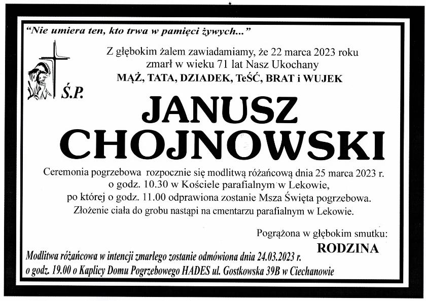 JANUSZ CHOJNOWSKI