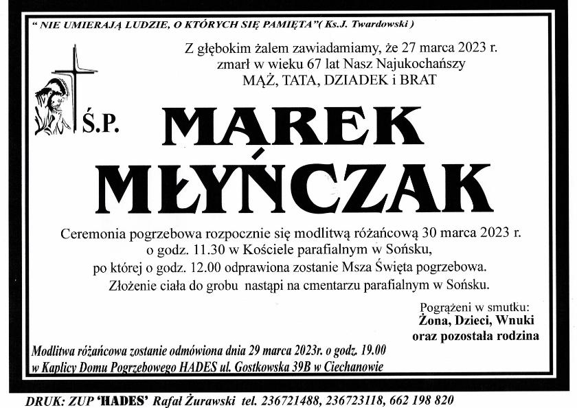 MAREK MŁYŃCZAK