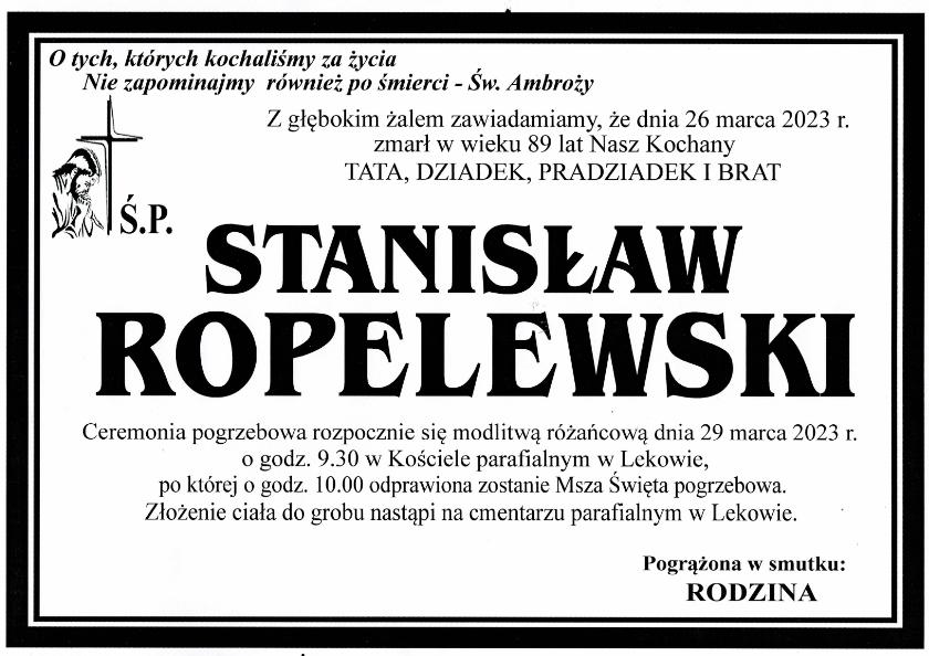 STANISŁAW ROPELEWSKI
