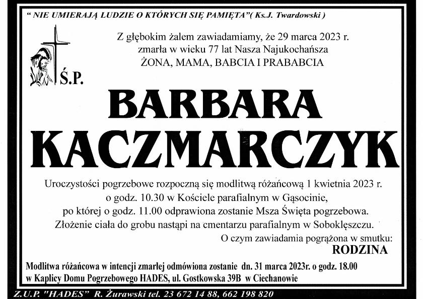 BARBARA KACZMARCZYK