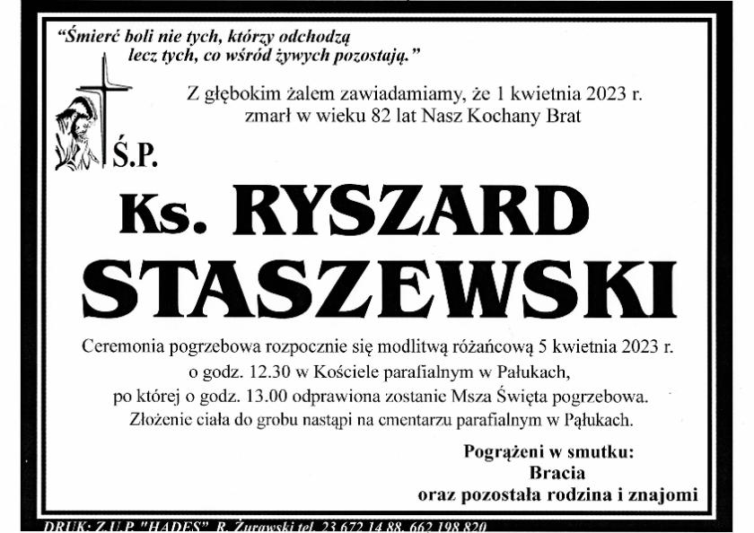 RYSZARD STASZEWSKI