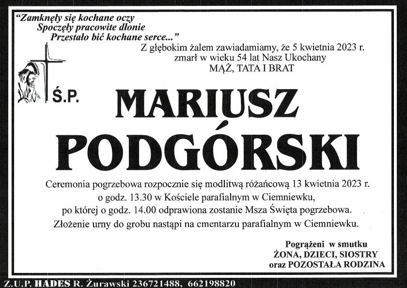 MARIUSZ PODGÓRSKI