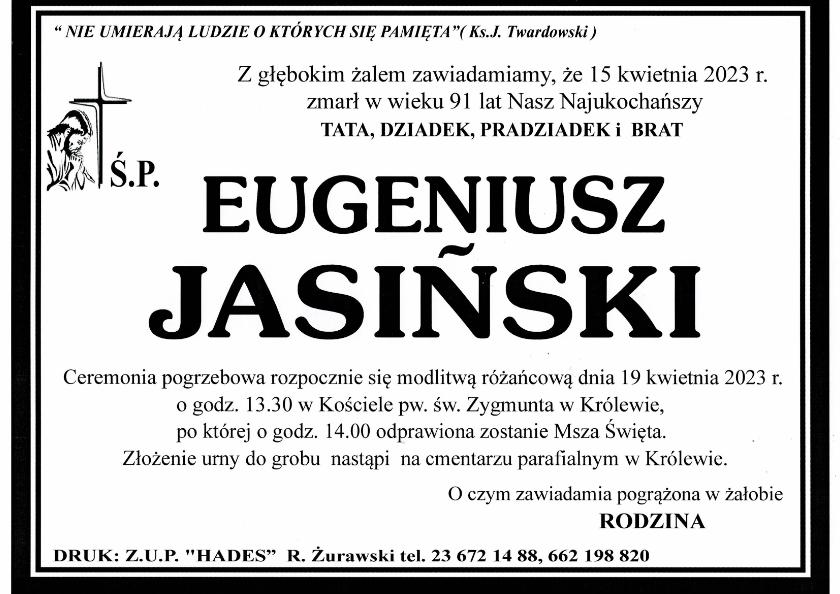 EUGENIUSZ JASIŃSKI