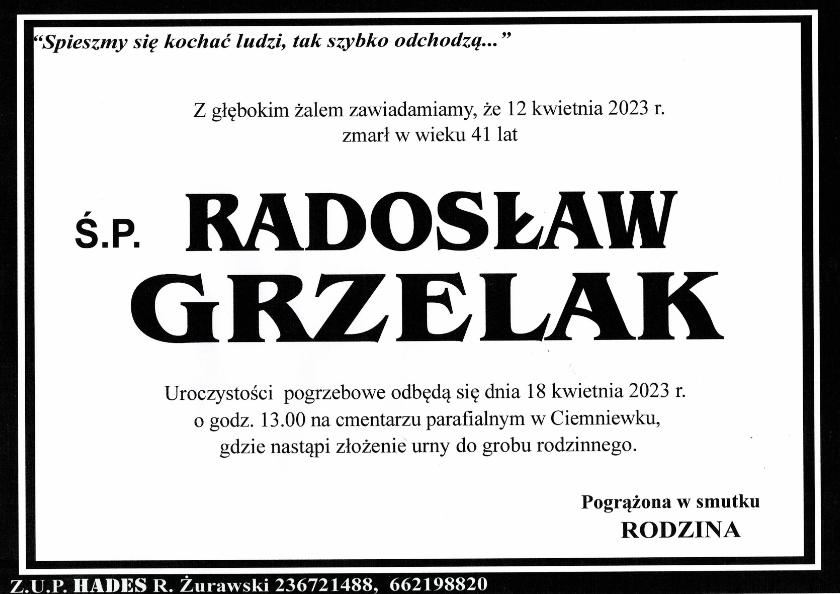 RADOSŁAW GRZELAK