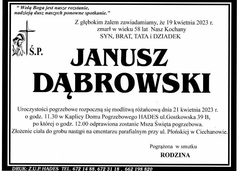 JANUSZ DĄBROWSKI