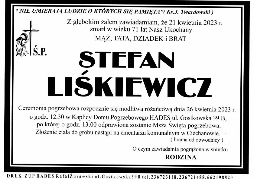 STEFAN LIŚKIEWICZ