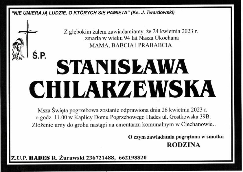 STANISŁAWA CHILARZEWSKA