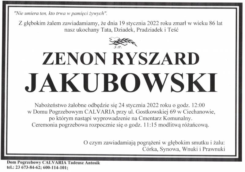 Zenon Ryszard Jakubowiski