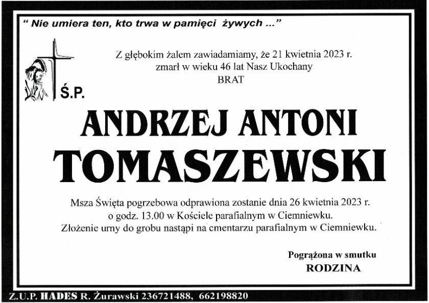 ANDRZEJ ANTONI TOMASZEWSKI