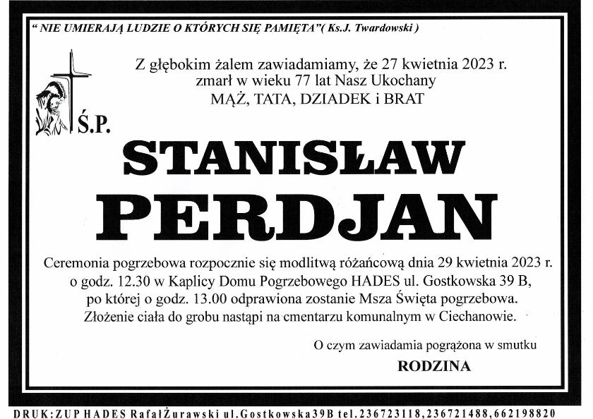 STANISŁAW PERDJAN