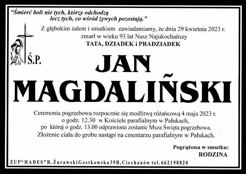 JAN MAGDALIŃSKI