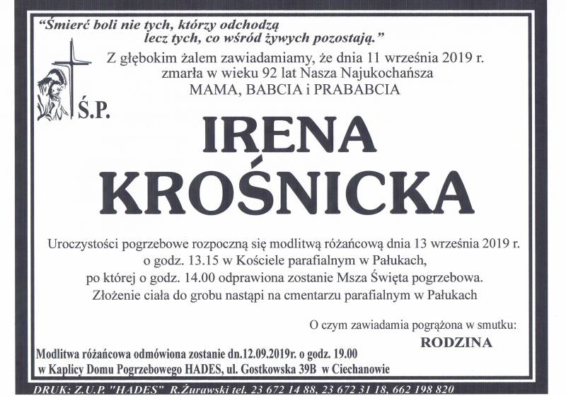Irena Krośnicka