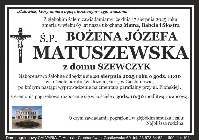 Bożena Józefa Matuszewska