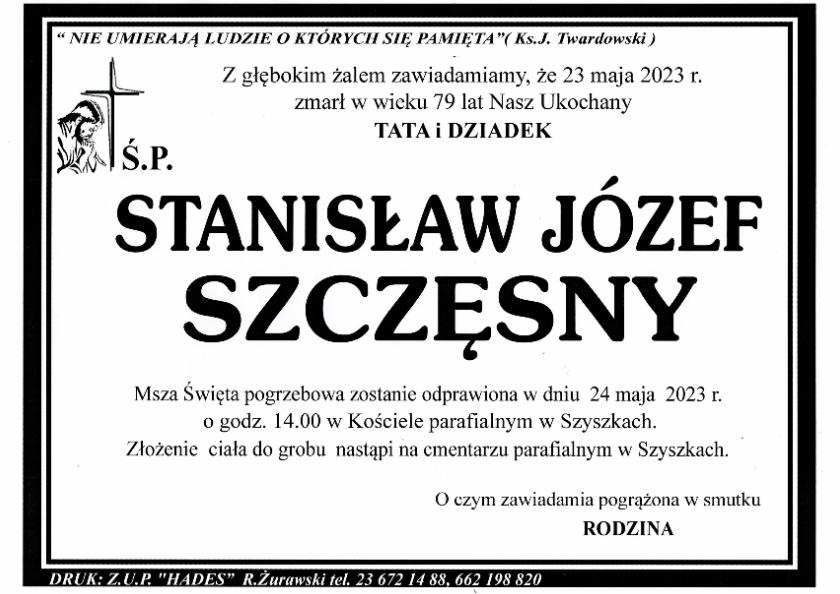 STANISŁAW JÓZEF SZCZĘSNY