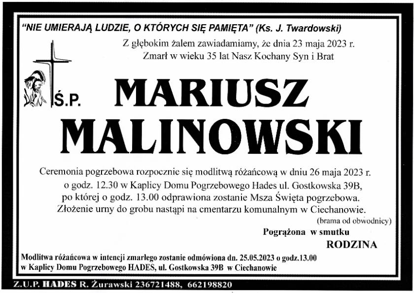 MARIUSZ MALINOWSKI