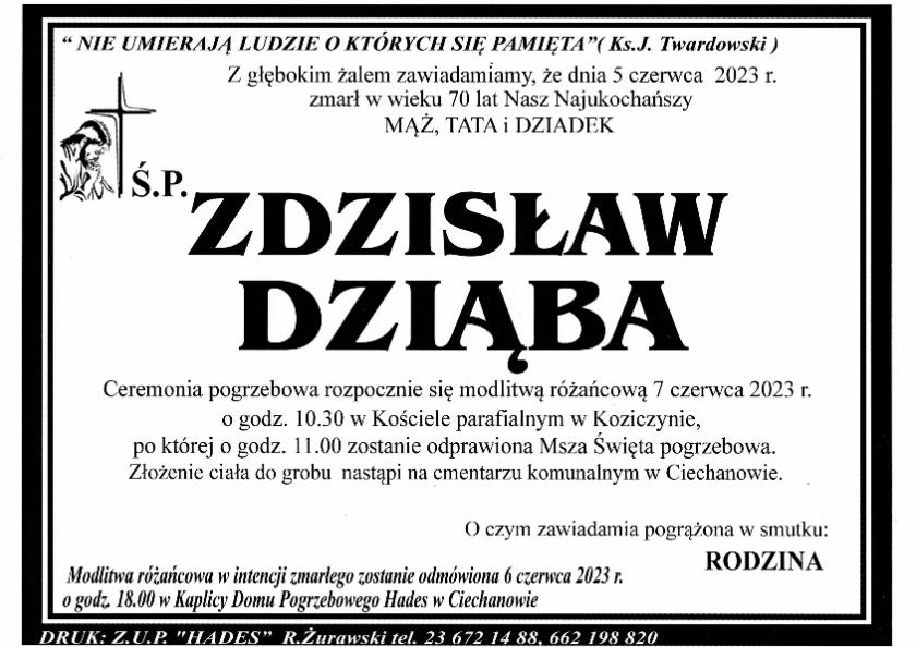 ZDZISŁAW DZIĄBA