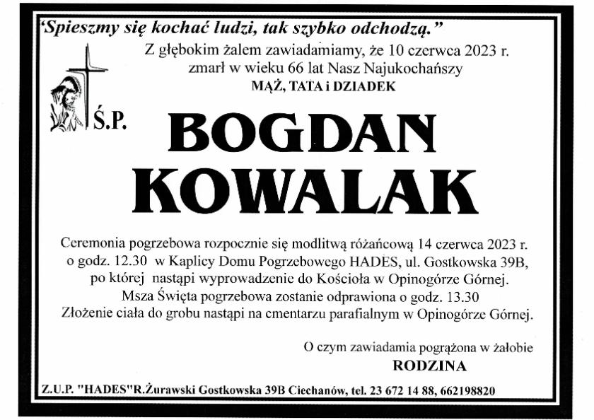 BOGDAN KOWALAK