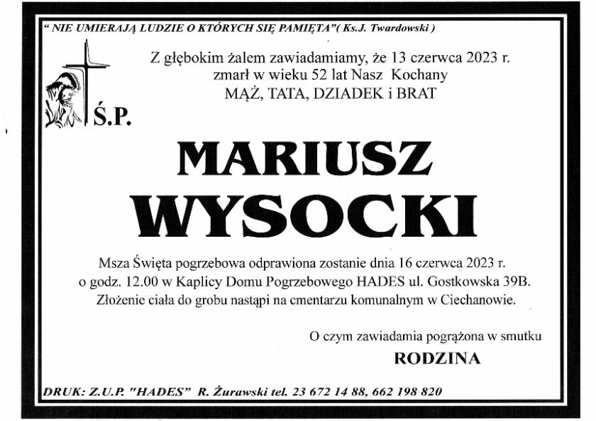 MARIUSZ WYSOCKI