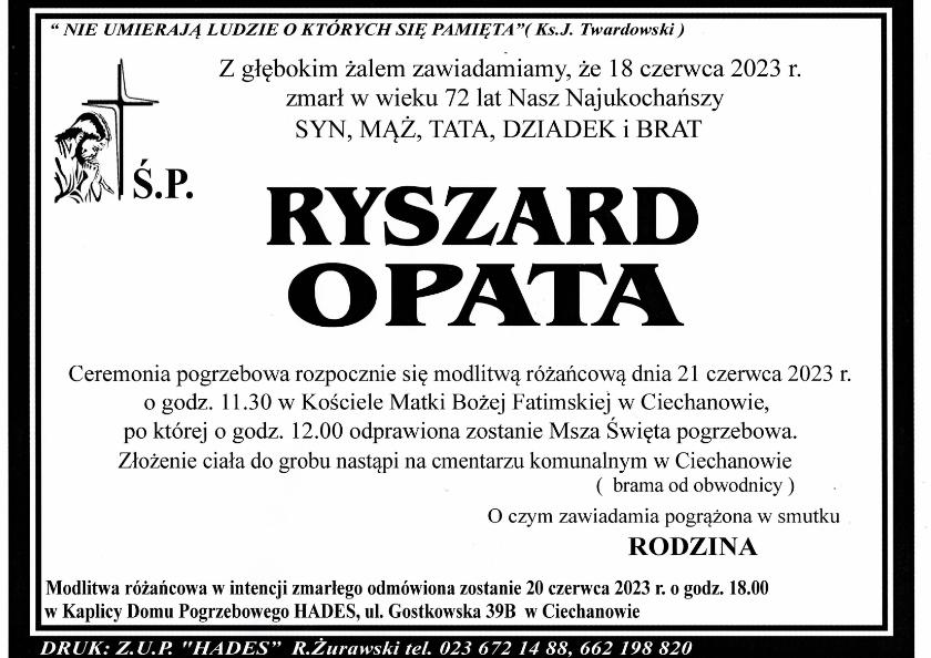 RYSZARD OPATA