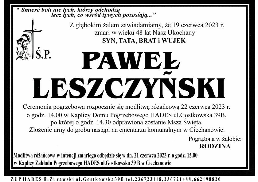 PAWEŁ LESZCZYŃSKI