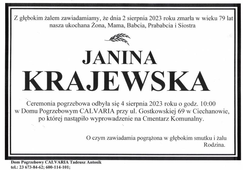 Janina Krajewska