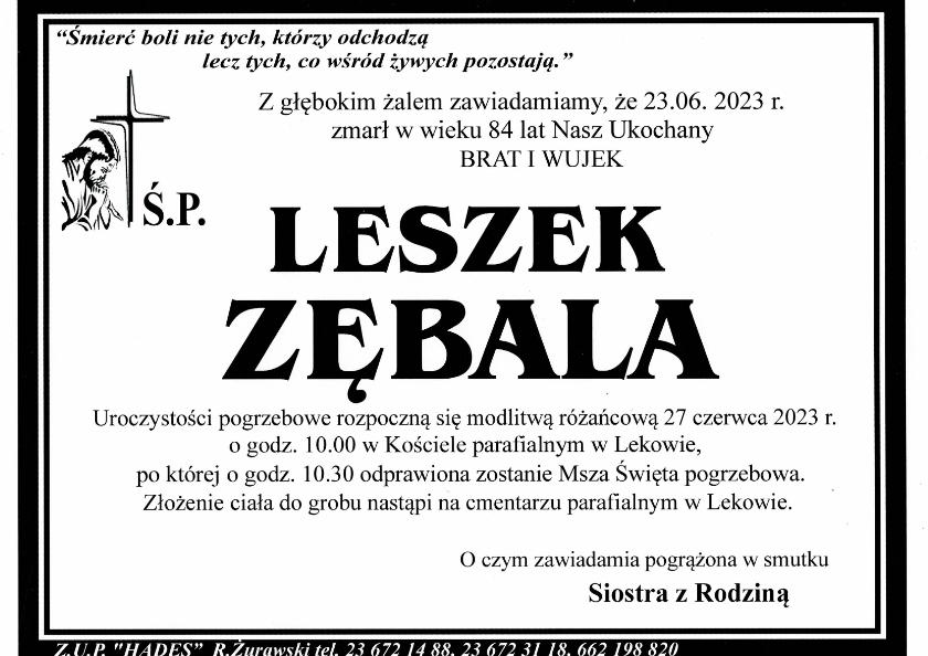 LESZEK ZĘBALA
