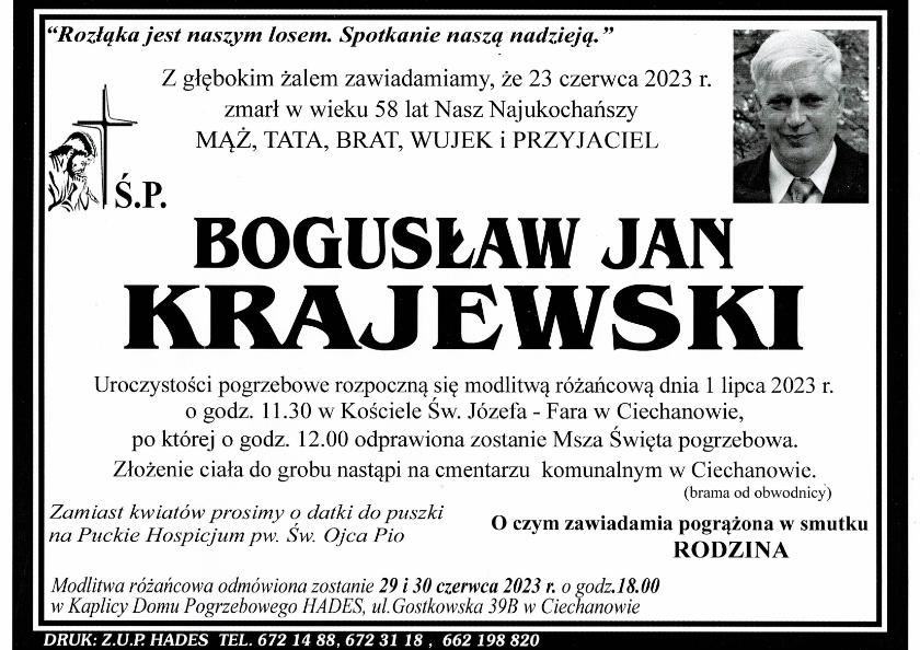 BOGUSŁAW JAN KRAJEWSKI