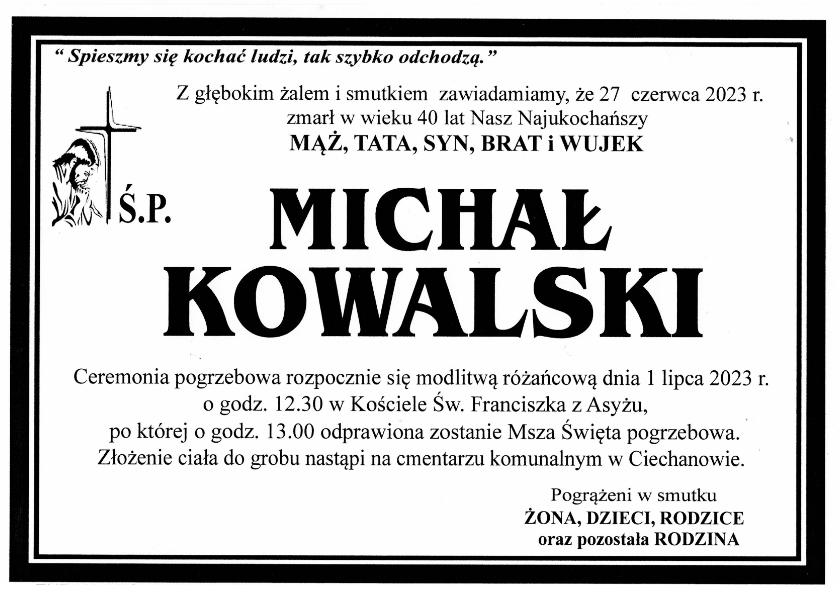 MICHAŁ KOWALSKI