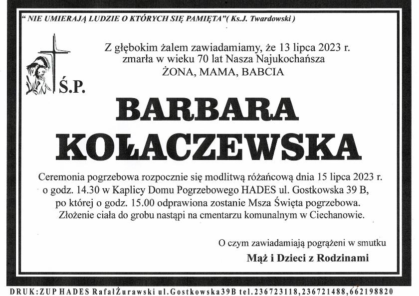 BARBARA KOŁACZEWSKA