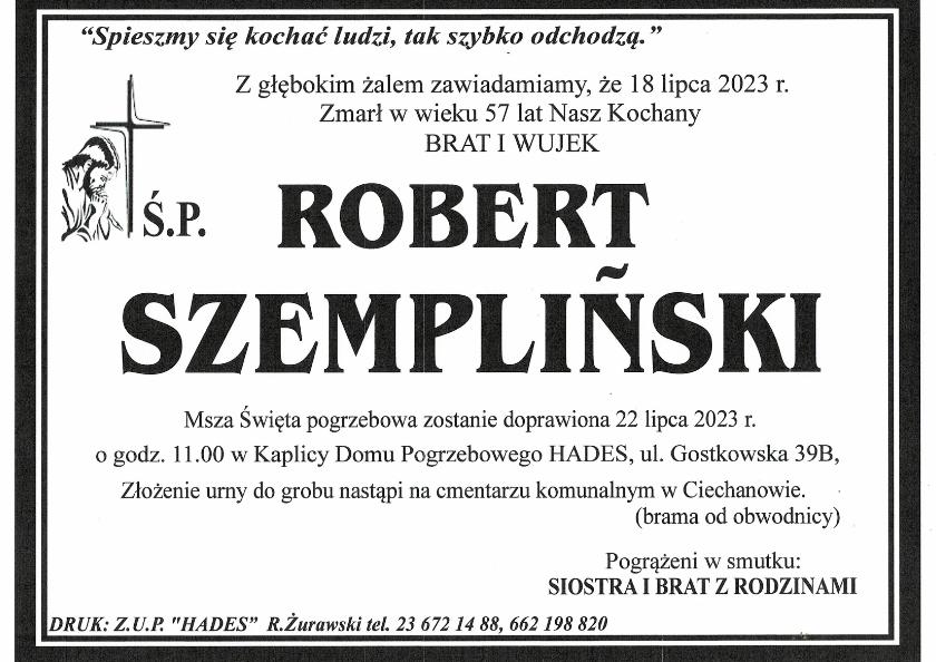 ROBERT SZEMPLIŃSKI