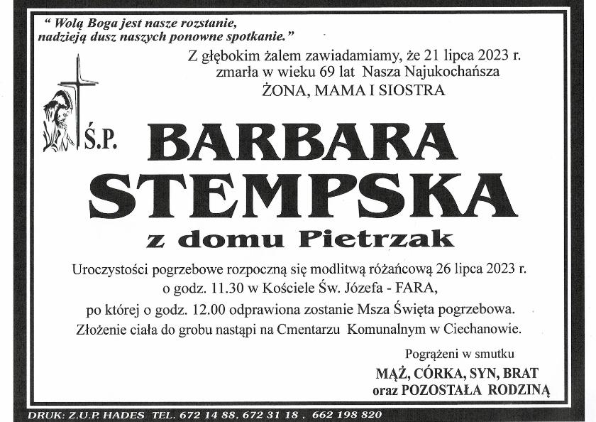 BARBARA STEMPSKA