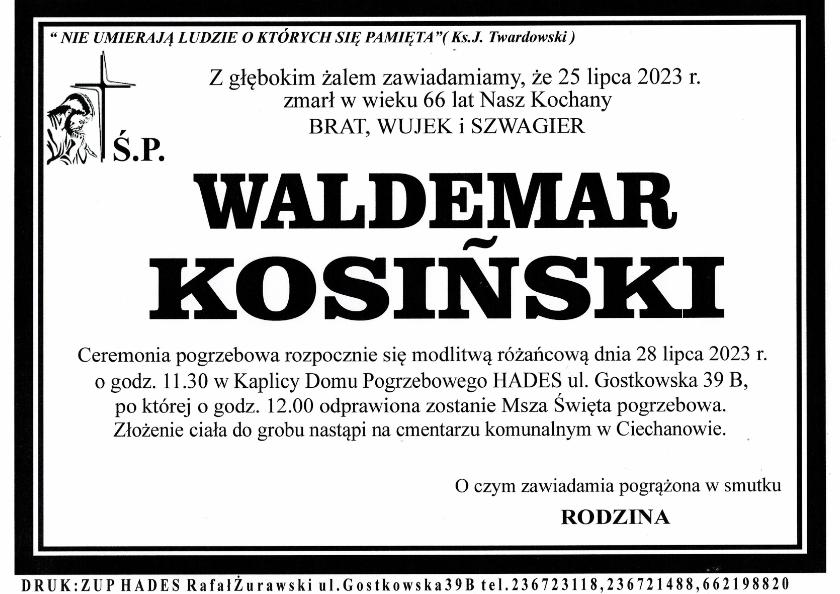 WALDEMAR KOSIŃSKI