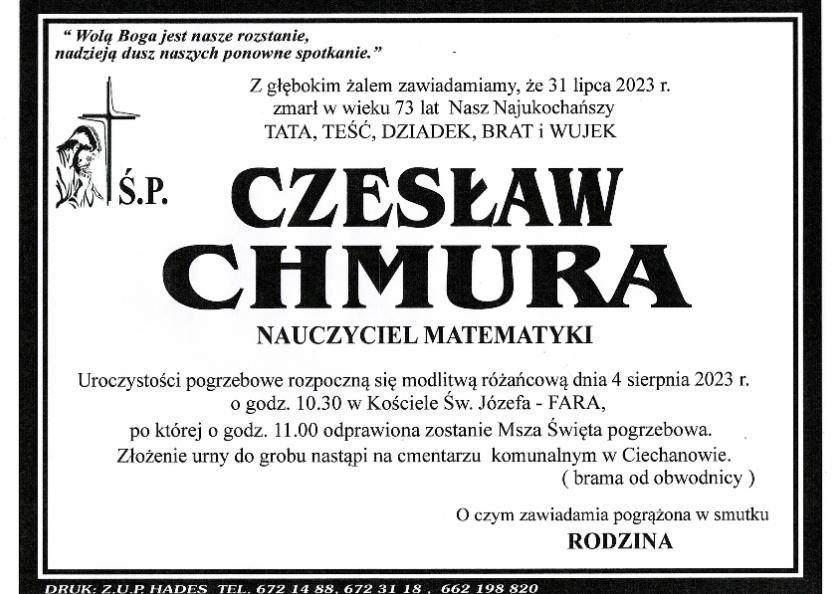 CZESŁAW CHMURA