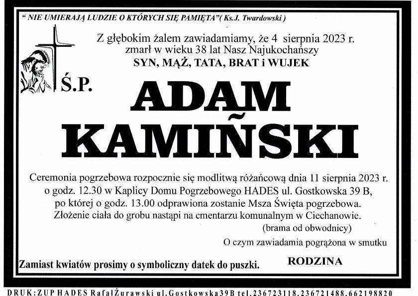 ADAM KAMIŃSKI