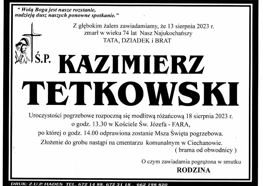 KAZIMIERZ TETKOWSKI