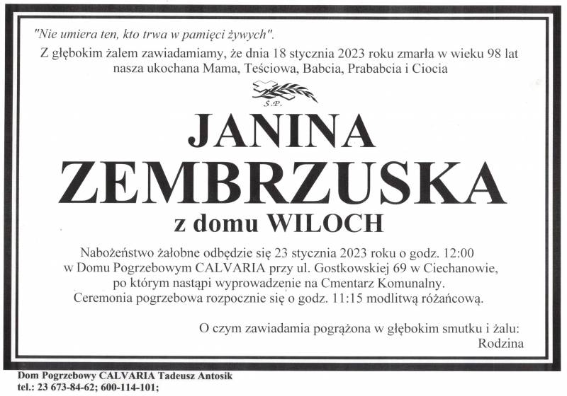 Janina Zembrzuska