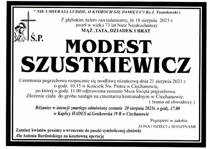MODEST SZUSTKIEWICZ