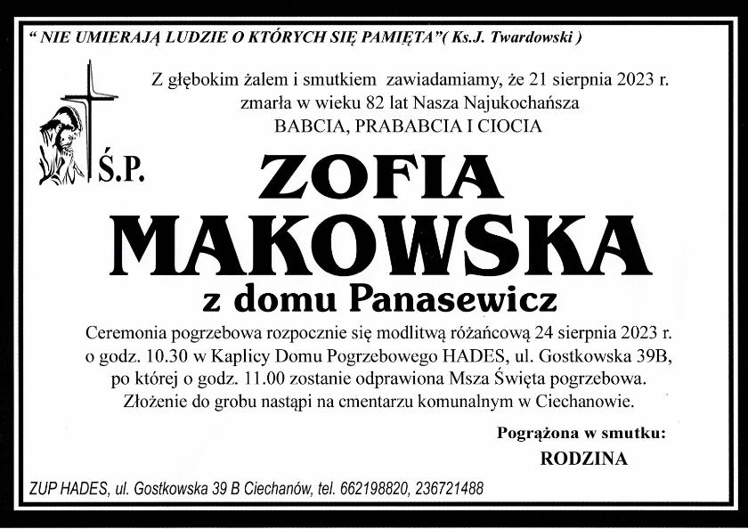 ZOFIA MAKOWSKA