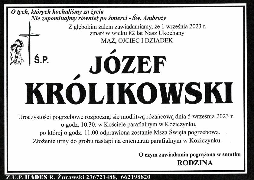 JÓZEF KRÓLIKOWSKI