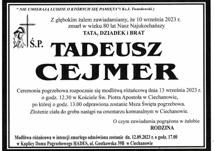 TADEUSZ CEJMER