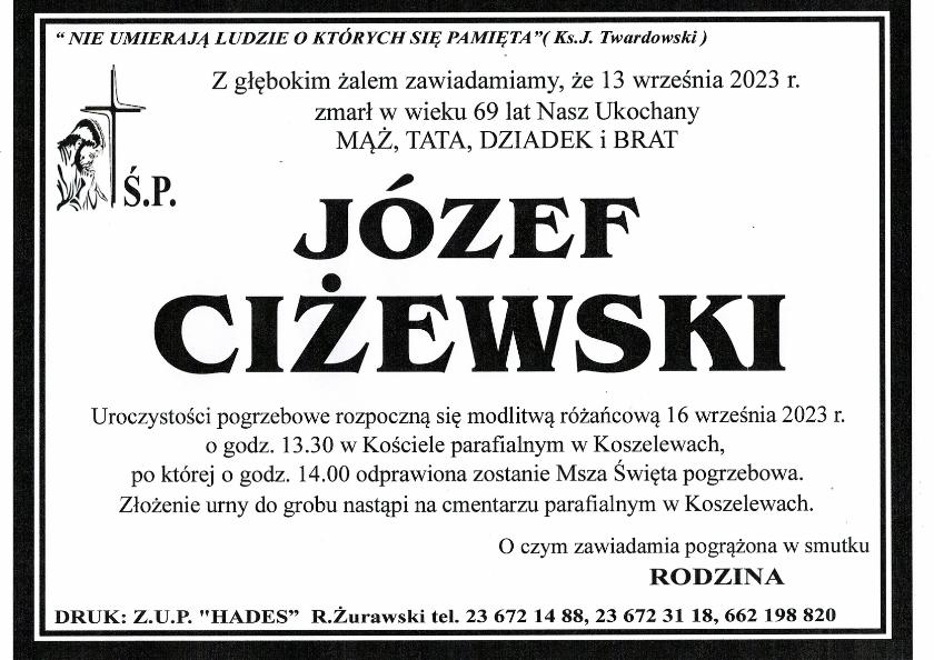 JÓZEF CIŻEWSKI