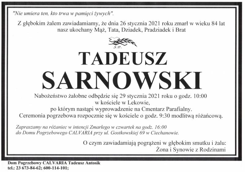 Tadeusz Sarnowski