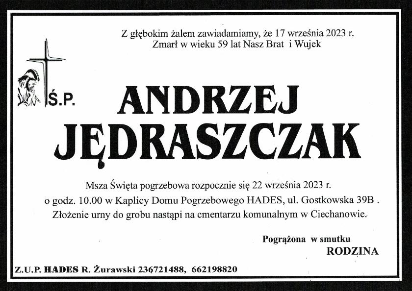 ANDRZEJ JĘDRASZCZAK