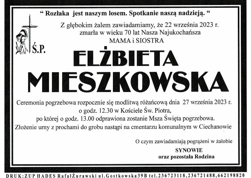 ELŻBIETA MIESZKOWSKA