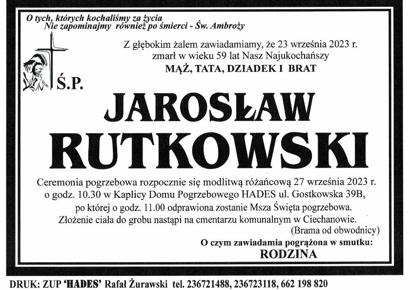 JAROSŁAW RUTKOWSKI