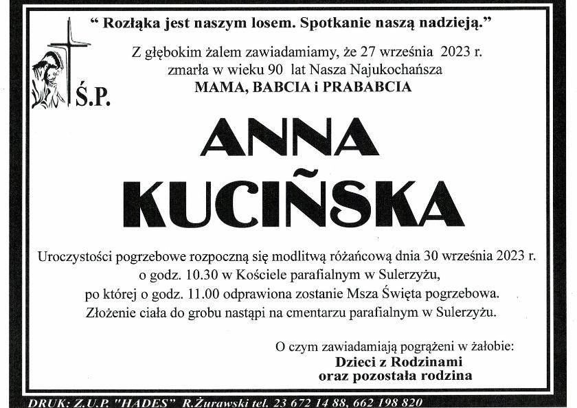 ANNA KUCIŃSKA