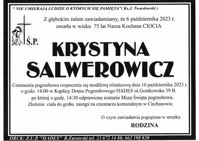 KRYSTYNA SALWEROWICZ