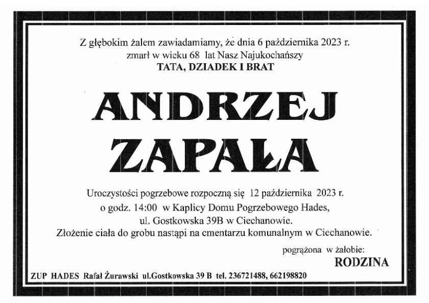 ANDRZEJ ZAPAŁA