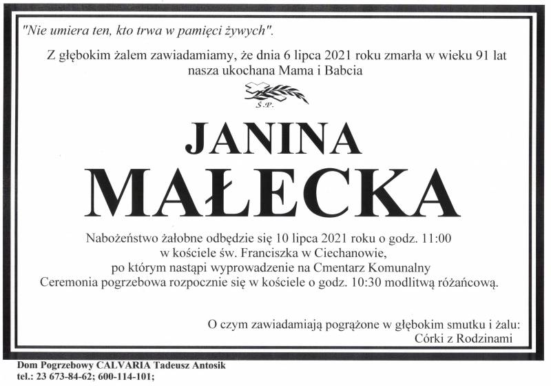 Janina Małecka